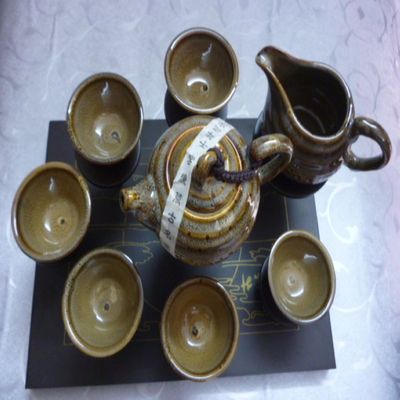 窯變釉茶具 高檔禮品茶具的藝術(shù)與實用
